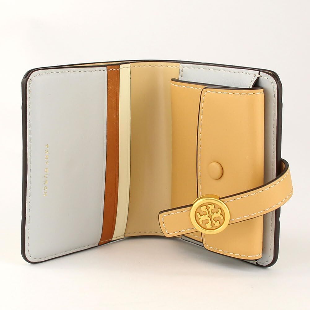 Tory Burch Robinson Patchwork Mini Wallet 153251-200 Buff | eBay