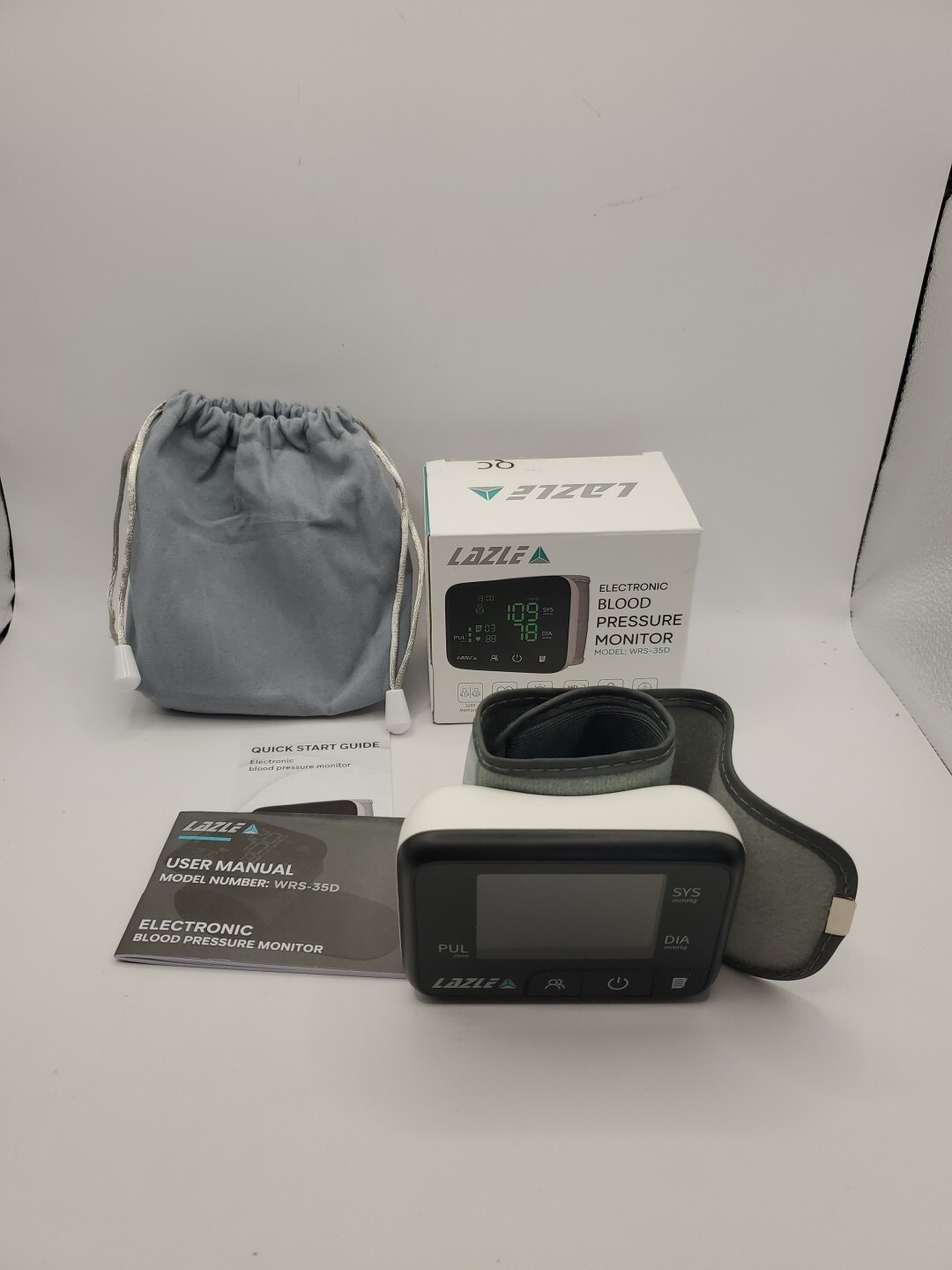 Lazle Electronic Blood Pressure Monitor Cuff For Wrist WRS35D Open Box