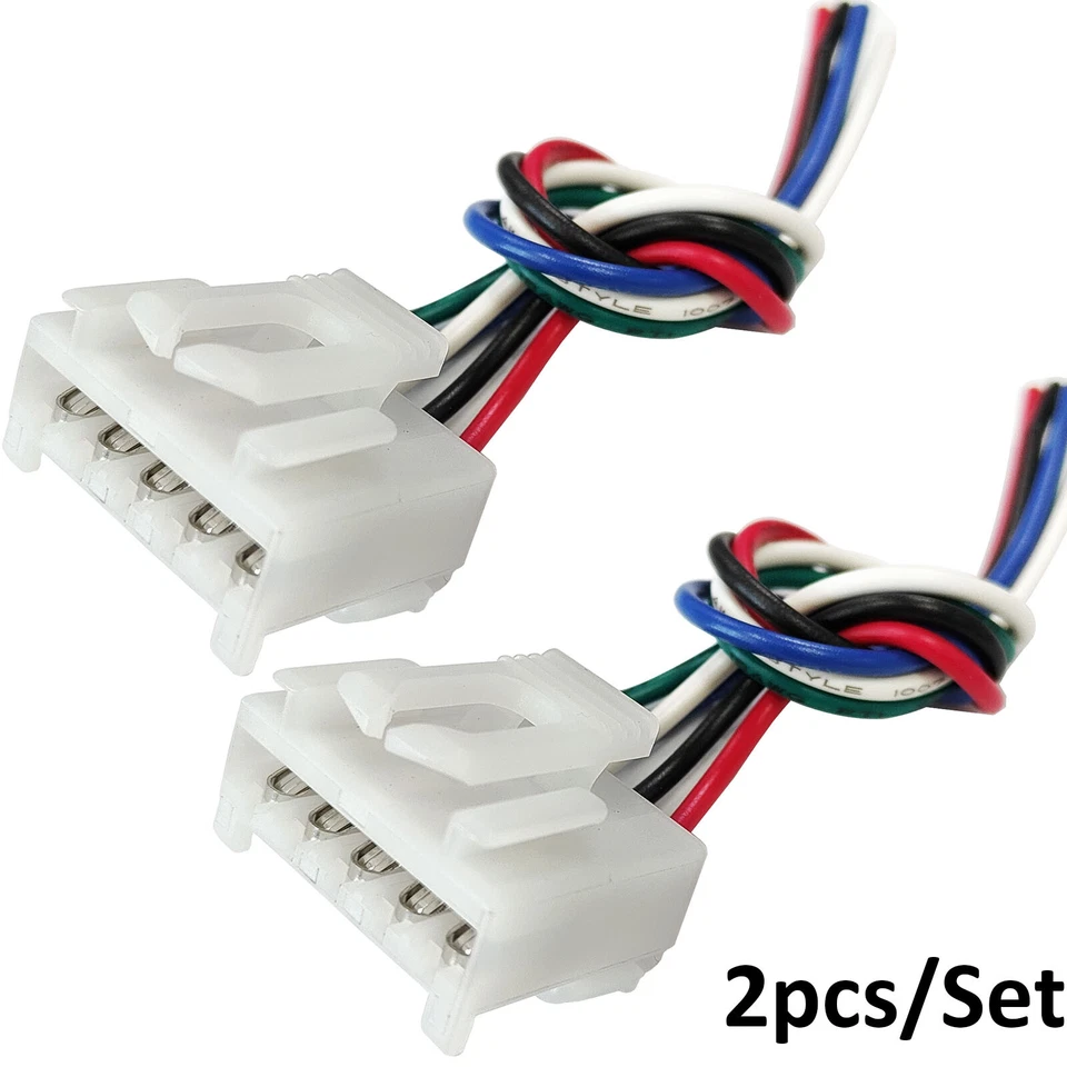 Pair 5P Tail Light Connector Wiring Plug Connector For Fiat Punto 188 Panda 169 - Image 2 of 4