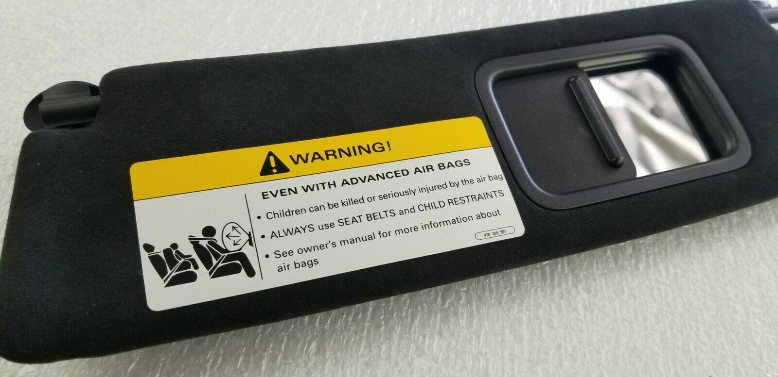 LAMBORGHINI AVENTADOR DRIVER LEFT LH SIDE SUN VISOR ALCANTARA OEM 476857551