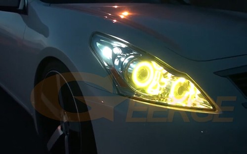 Para INFINITI G25 G35 G37 Q40 Multicolor RGB LED Ojos de Ángel Kit Bluetooth APP - Imagen 5 de 18