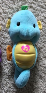 fisher price soothe and glow seahorse blue