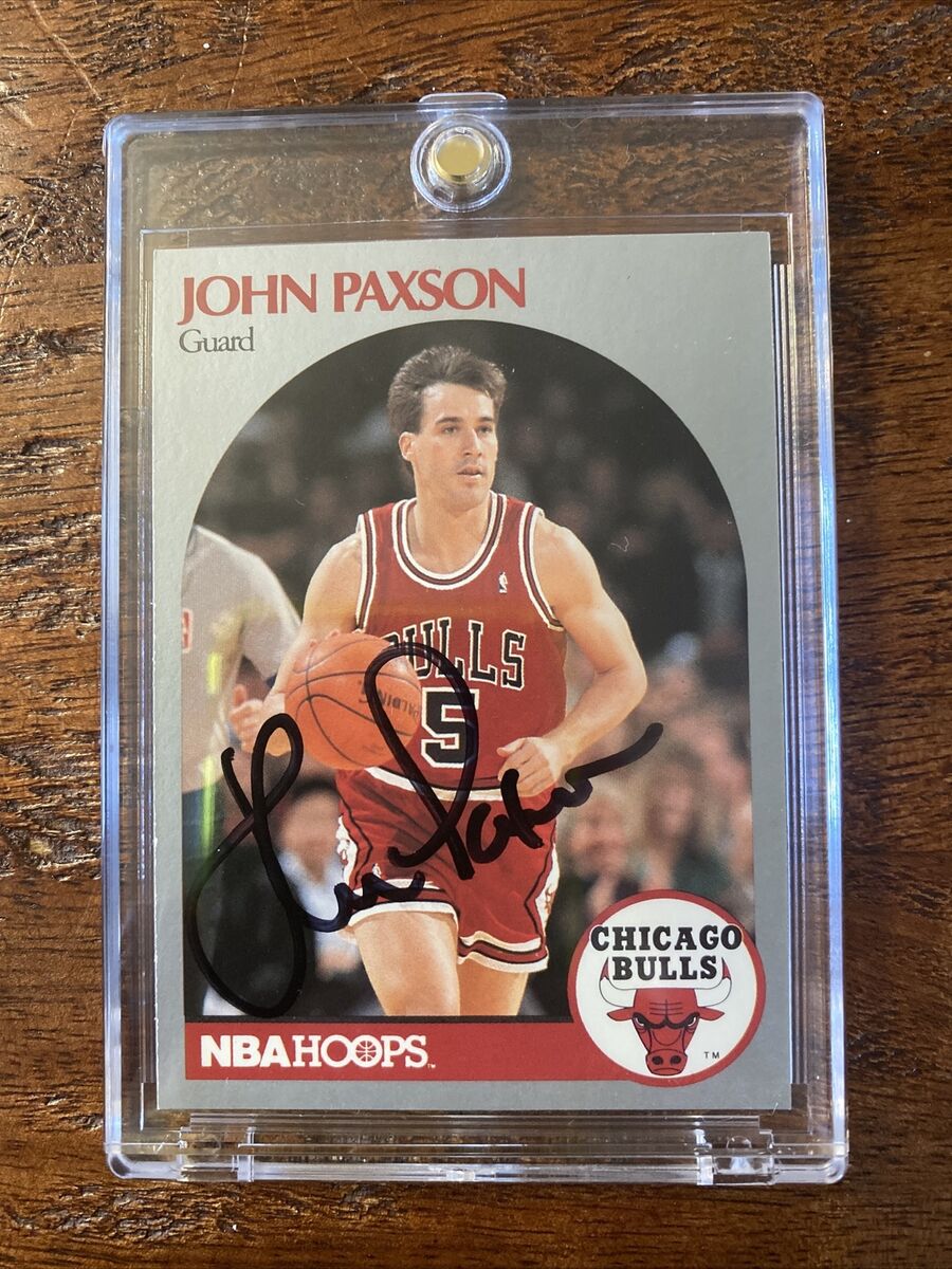 John Paxson Signed NBA Hoops Card Psa Dna Coa Autographed John Paxson Signed NBA Hoops Card Psa Dna Coa Autographed