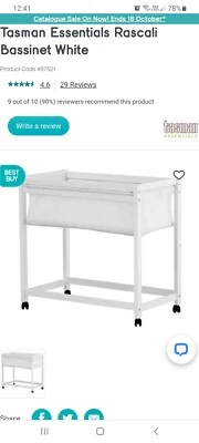 tasman bassinet baby bunting