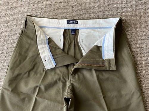 $65 New Lands' End Men's Traditional Fit No Iron Chino Pants Brown 34x38 - Picture 9 of 15
