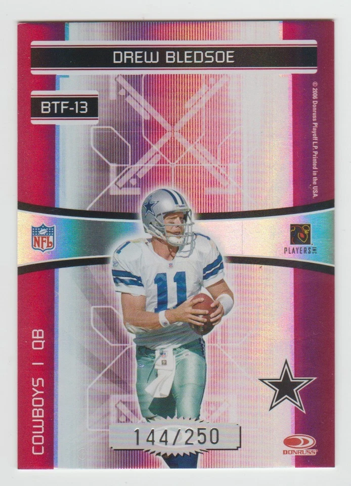 ROGER STAUBACH 2007 Donruss Elite Back to the Future RED #BTF-13 SP /250 Rare SP - Image 2 of 2