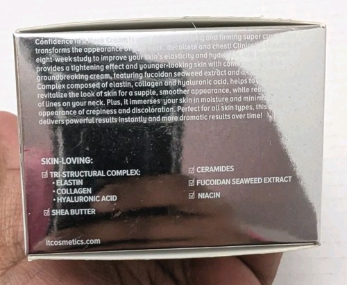 It Cosmetics Fiducia in una crema collo tristrutturale sigillata in scatola - spedizione veloce - Foto 5 di 5
