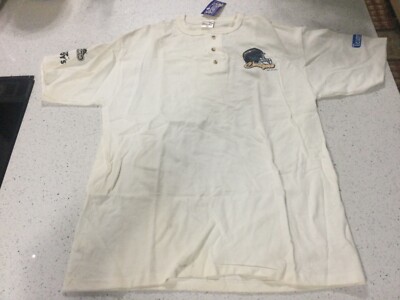 1994 Chargers NFL polo shirt XL PROMO Carson Valley inn Cream color