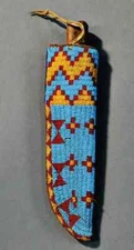 Indian Beaded  Cover Native American Sioux Handmade Knife Sheath