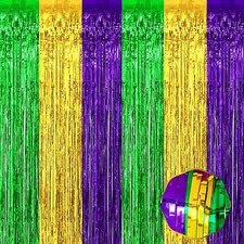 Cortina de flecos de aluminio, 1 m x 2,4 m, decoraci n de fiesta para fotomat n.