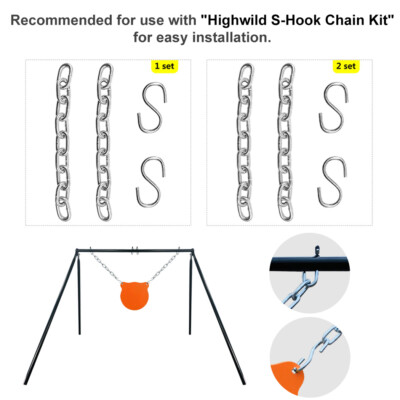 Steel Target Stand with Extra-wide Footprint-AR500 Shooting