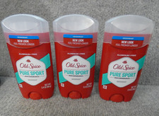 LOT 3 OLD SPICE PURE SPORT DEODORANT STICKS
