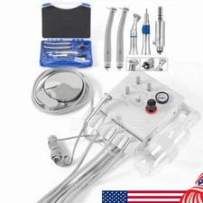 Unidad de turbina Dental portátil unidad de turbina Dental de 3 vías jeringa/Kit