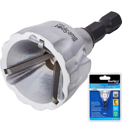 Bluespot externe Fase Entgraten Entfernen Werkzeug 3 mm - 19 mm Bohrer Bit 1/4''