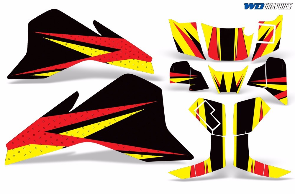 Graphic Kit Kawasaki KFX 80 ATV Quad Decals Sticker Kawi Wrap