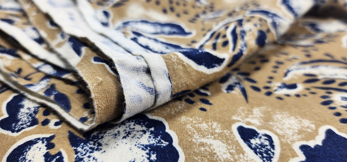 ビンテージファブリック Vintage Fabric * floral * 100% cotton - 40