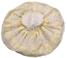 Vintage Martha  s Miniatures We're Fussy Swiss Dot Party Dress Jacket Yellow R4 4