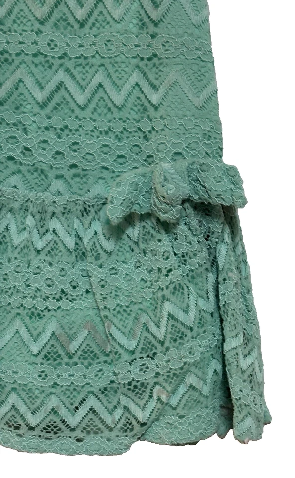 Vestido de encaje verde maravilla para niños talla 2T - totalmente forrado excelente estado Foto 2 de 4