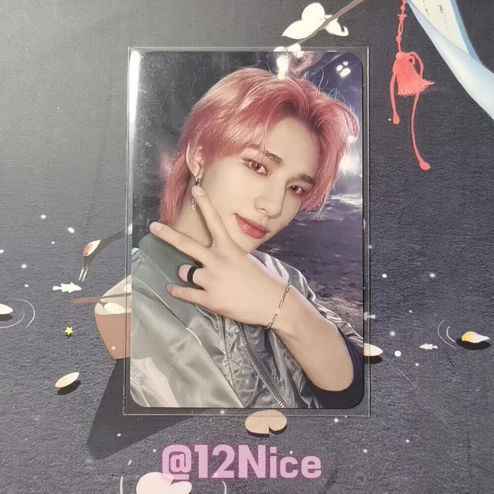 最安値ヒョンジン in生 ピンク髪 Stray Kids Hyunjin Pink Hair Official Photocard 5-Star KPOP