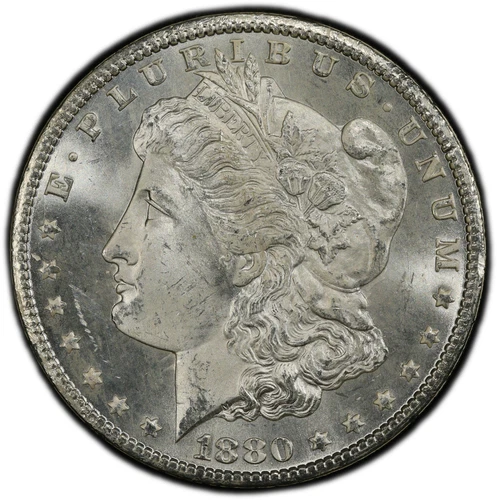 1880-CC $1 Morgan Dollar PCGS MS65 -- Incredible Lustrous Blast White Frosty Gem