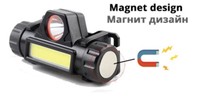 Led Stirnlampe Akku Usb Kopflampe 300Lm Cree + Cob Magnet Ir Sensor Arbeitslampe
