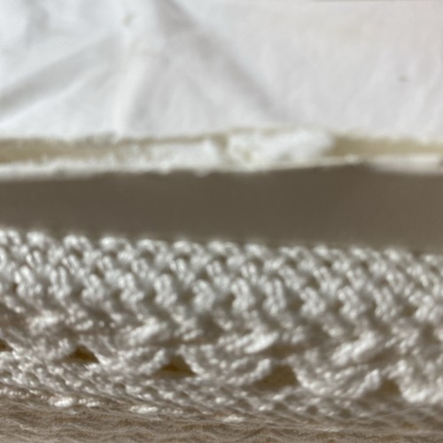 Mixed LG. Lot VTG Ecru Ivory and White Floral Lace Trim Various Widths & Sizes - Picture 8 of 18