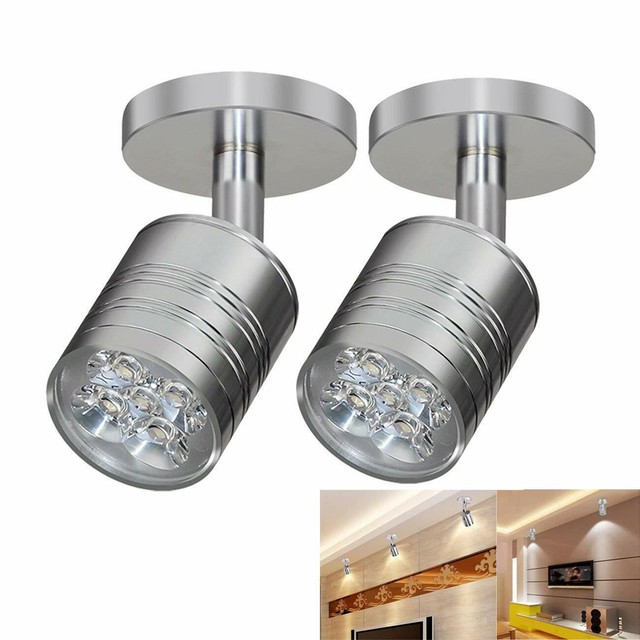 2 Pack Mini LED Wall Mount Spotlight Picture Display Ceiling Light