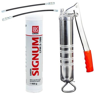 Mehrzweckfett Fett Lithium Lukoil LPM 2-160 mit MoS2 400g + Fettpresse BockTec