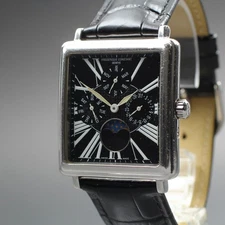[Exc+5] Frederique Constant FC265X3C5/6 33mm Moon Phase Quartz Men's Watch JAPAN