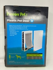 Premier Pet White Plastic Pet Door for Medium-Sized Dogs - Up to 40 Pounds