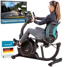 Skandika Liege-Ergometer Cykling P8-H Comfort Heimtrainer Fahrrad LCD Neu