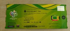 Ticket 2006 Czech Republic vs. Italy World Cup 2006 #41 15192