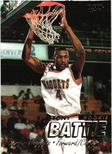 Tony Battie 1997 98 Fleer Rookie Card #235 Denver Nuggets NBA Basketball. rookie card picture