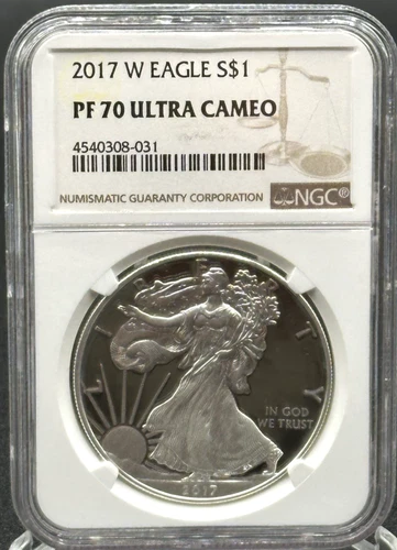 2017-W 1oz American Silver Eagle PF 70 Ultra Cameo NGC *STL