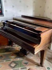 SUPERB GERMAN BABY GRAND PIANO Mahogany Elegant Tuned Good working ord +DELIVERY