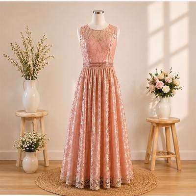 Tween Diva Maxi Dress Girls Sz 14 Coral Lace Beaded Formal Gown Wedding Prom Y2K | eBay Tween Diva Maxi Dress Girls Sz 14 Coral Lace Beaded Formal Gown Wedding Prom Y2K | eBay