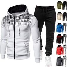 Men's Tracksuit Set Hoodie Jogging Pants Two Piece Gym Outfit Casual Sportswear