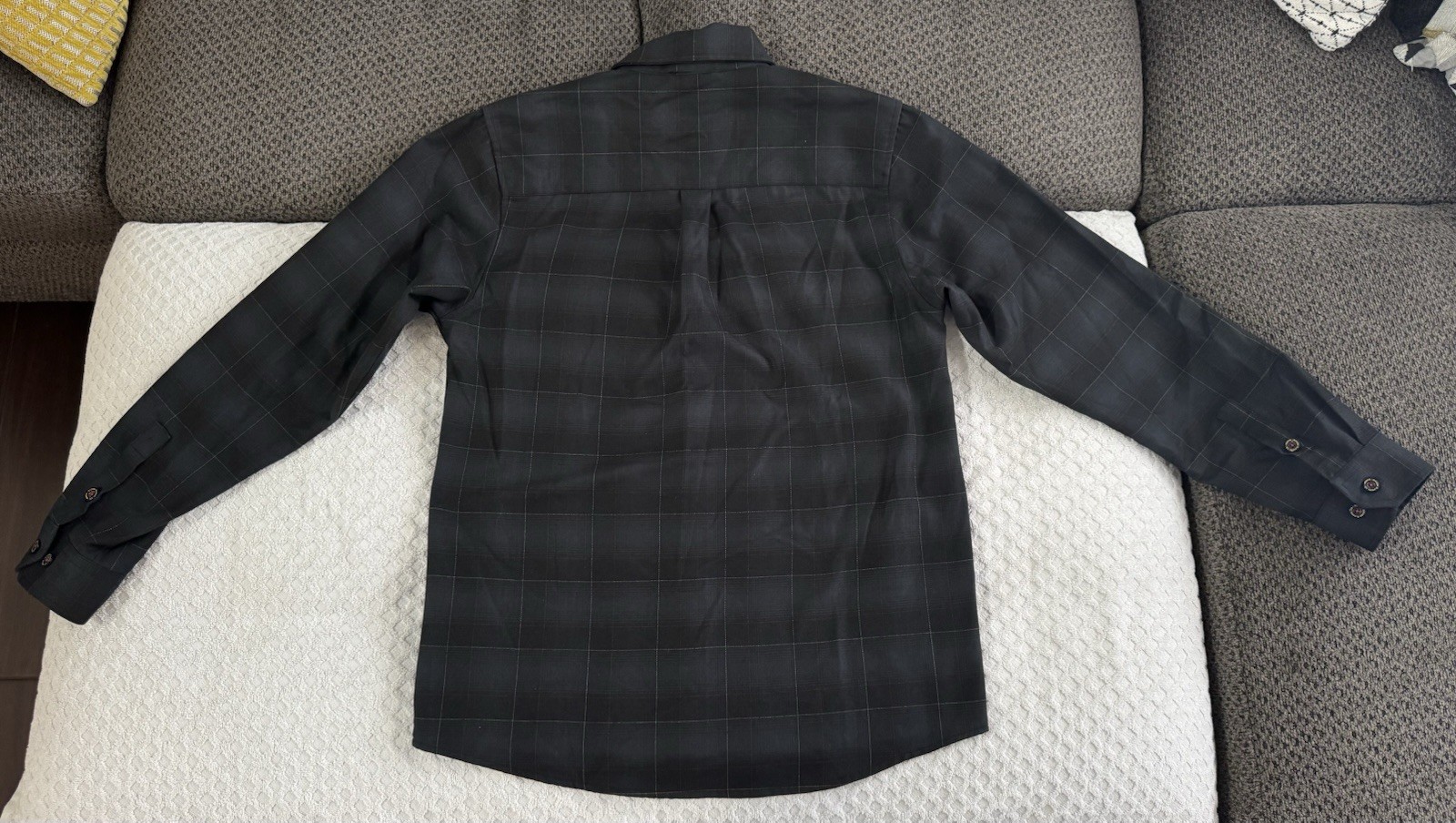 Dixxon The Baron Flannel Relaxed Plaid Shirt Black Grey Red Mens Medium SOLD OUT image 8