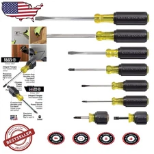 Durable 8-Piece Screwdriver Tool Kit: Tip-Ident, USA Made, Corrosion Resistant