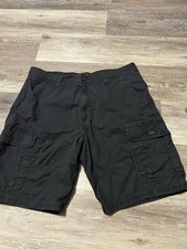 Men's Wrangler Cargo Shorts w/ Stretch Khaki Relaxed Fit Tech Pocket Size 36