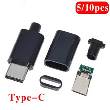 DIY Type C USB 3.1 3A Fast Charging Connector Male Plug Jack Terminals