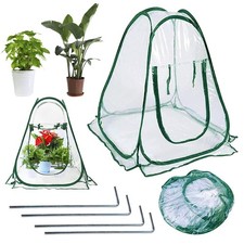 Mini Pop up Greenhouse Small Indoor Outdoor Gardening Flowerpot Cover Backyard