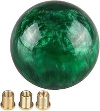 Round Ball Shift Knob Marble Style Universal Gear Shift Knob with Color: Green