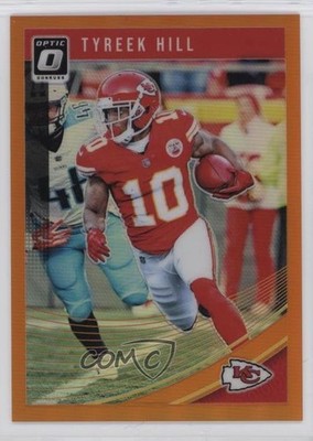 2018 Donruss Optic Orange Prizm 61/199 Tyreek Hill #51 s3g