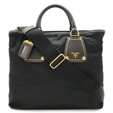 Prada Nylon Leather 2way Bag - DUTY FREE