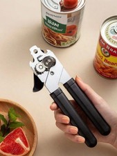 Heavy Duty Stainless Steel Tin Can Opener Cutter Comfy Handle Grip Kitchen