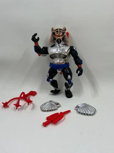 TMNT Ninja Turtles Chrome Dome Figure Playmates Vintage 1991, Complete