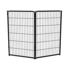 Heavy Duty 45 Inch 2 Panels Indoor Dog Playpen for Large Dogs Black