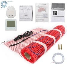 20 Sqft 120V Electric Radiant Floor Heat System Floor Heat Mat With Thermostat
