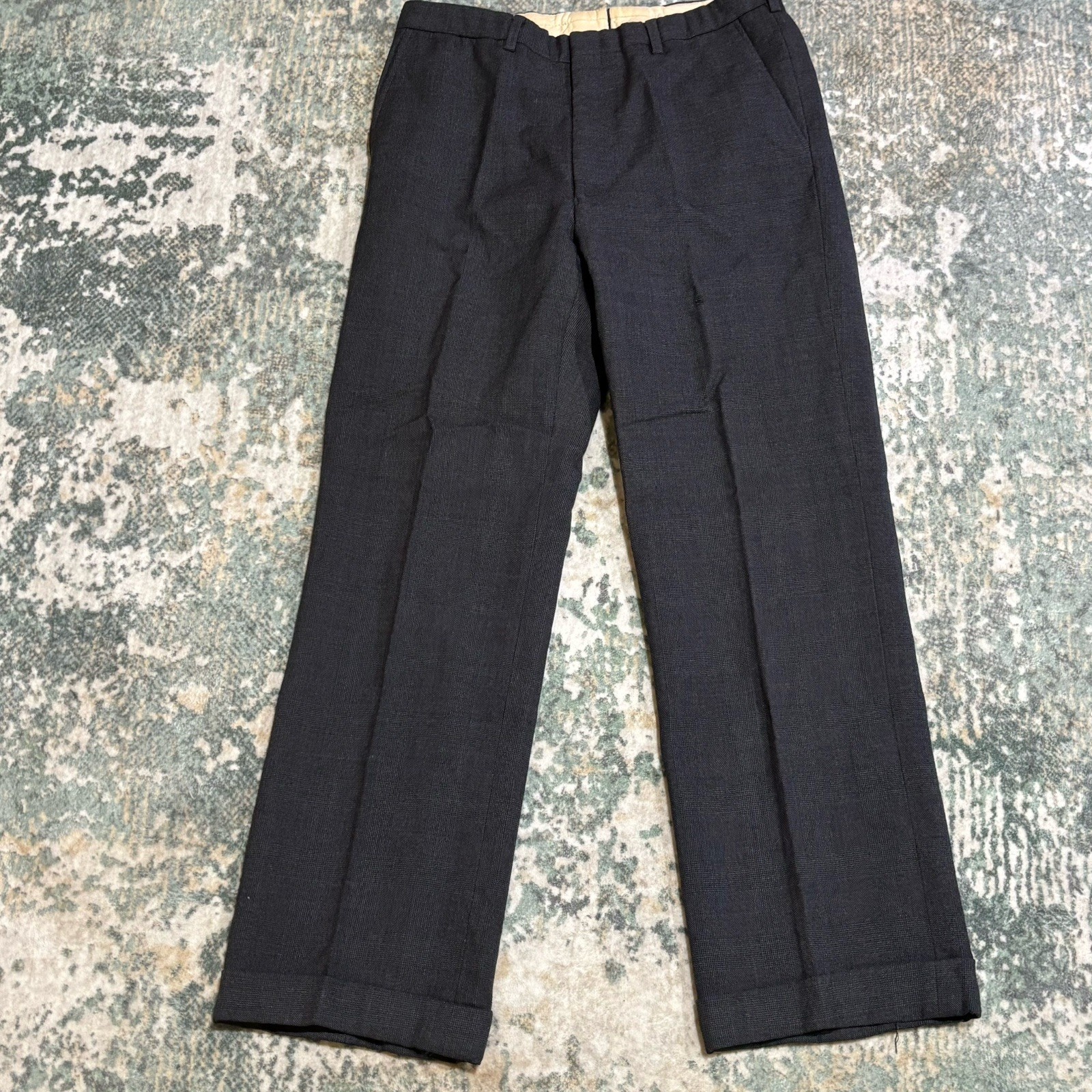 Vintage Wool Men’s Made In England Cuffed Dress Pants 31x29